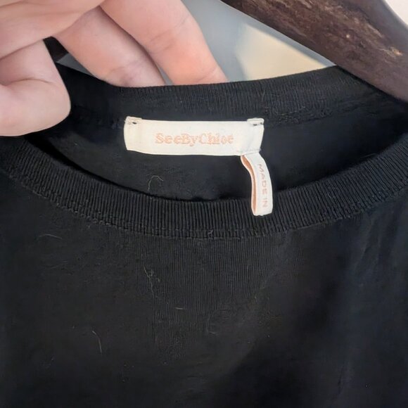 See by Chloe ruched 3/4 sleeve top - Picture 3 of 5